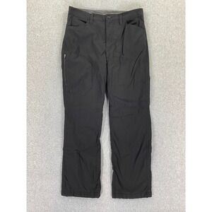 Eddie Bauer Men Pants 32x30 (Fits 31x28) Black Fleece Lined Tech Hiking Outdoor